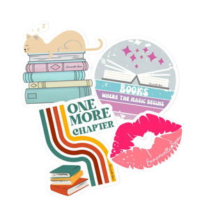 Bookish stickers Emmanuelle Snow author romance books