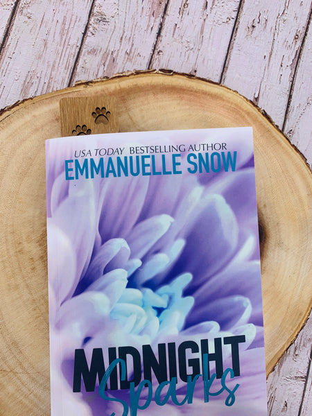 Emmanuelle Snow Like Jaine Diamond Midnight Sparks Pale Wooden High Quality Bookmark 
