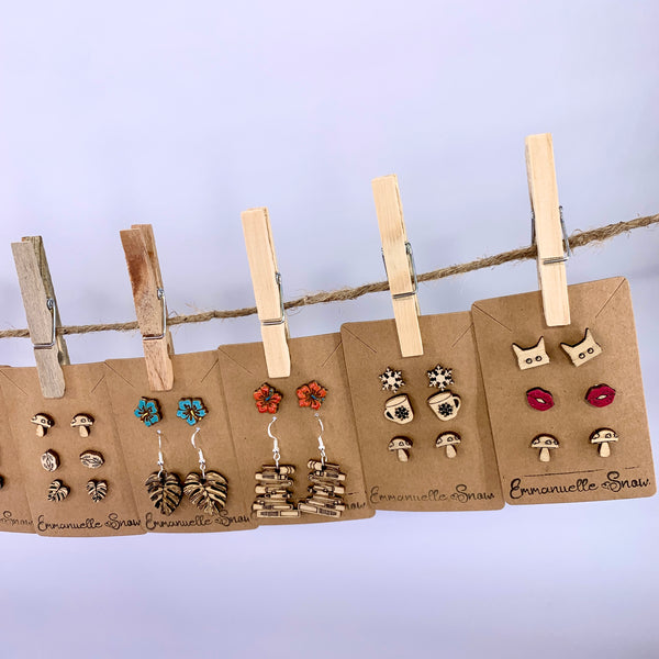 fancy cute funny bookish earring collection Emmanuelle BoGo free-shipping eco-friendly Morgan Matson