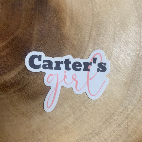 Carter's Girl Sticker