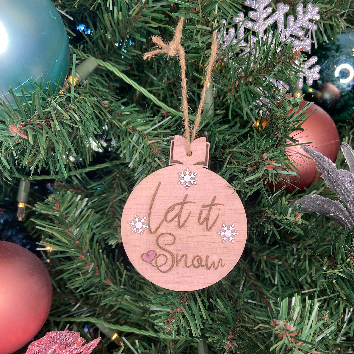 Readers' Let It Snow Wooden Ornament